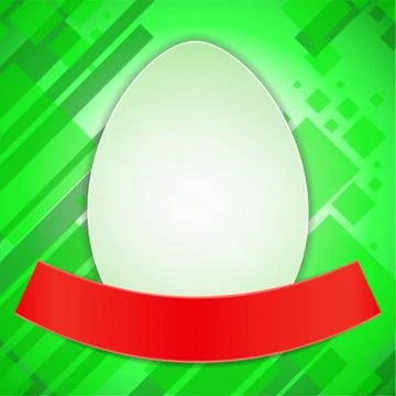 Easter Egg With Ribbon Stock Illustration