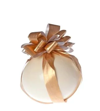 Easter egg with ribbon Stock Photos