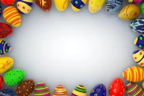 Easter egg as scope Stock Illustration