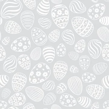Easter egg seamless pattern. Holiday background Illustrazione stock