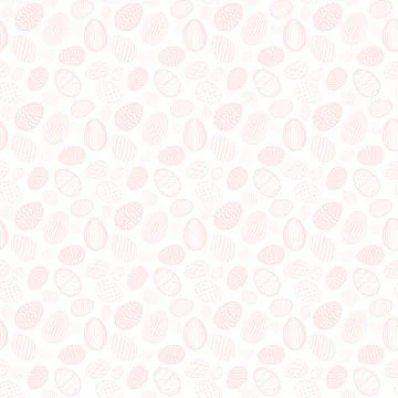 Easter egg seamless pattern. Pastel color, holiday eggs texture. Simple abstr Stock Illustration