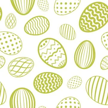 Easter egg seamless pattern. Pastel color, holiday eggs texture. Simple abstr Illustrazione stock