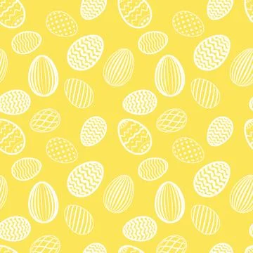 Easter egg seamless pattern. Pastel color, holiday eggs texture. Simple abstr Illustrazione stock