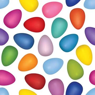 Easter egg seamless pattern. Spring holiday background for printing イラスト素材