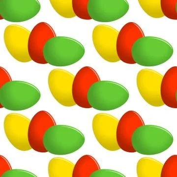 Easter egg seamless vector pattern イラスト素材
