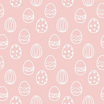 Easter egg seamless vector pattern Stock Illustration