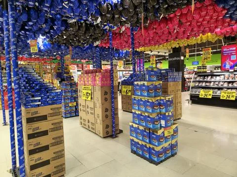 Easter egg section - Jan 2024 Foto stock
