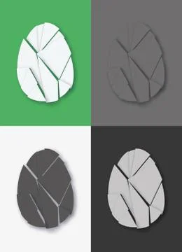 Easter egg set Stock Illustration