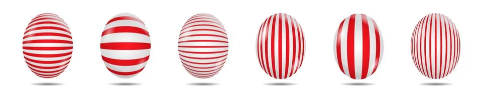 Easter egg set Stock Illustration