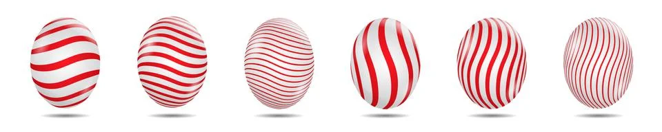 Easter egg set Illustrazione stock