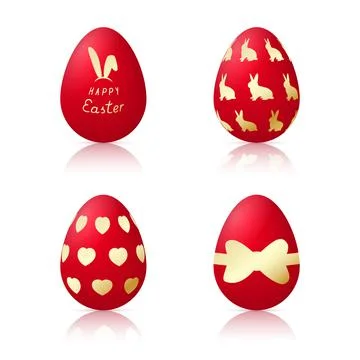 Easter egg set Stock Illustration