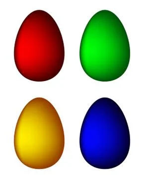 Easter egg set vector symbol , icon  design. Spring illustration isolated on  Stock Illustration
