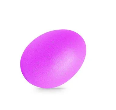 Easter egg with shadow isolated on white background. Stock Illustration