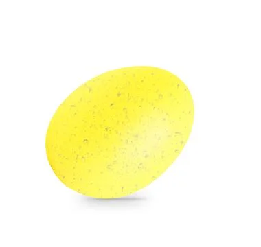 Easter egg with shadow isolated on white background. Stock Illustration