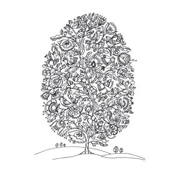 Easter egg shape zentangle image for adult coloring. Hand drawn lace like pat Illustrazione stock