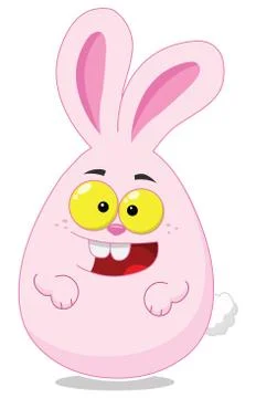 Easter Egg Shaped Bunny Stock Illustration