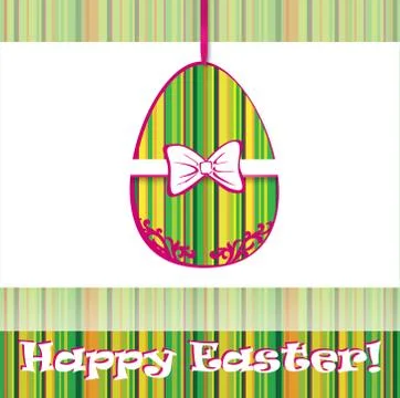 Easter Egg Sign. Easter greeting card background. Religious symbol. Illustrazione stock