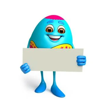 Easter egg with sign Stock Illustration