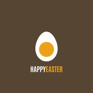 Easter egg simple design background Stock Illustration