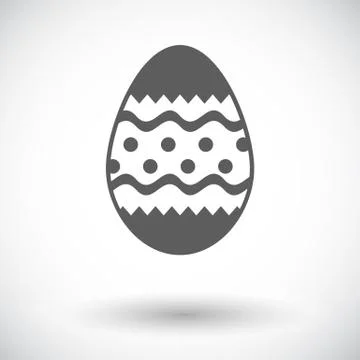 Easter Egg single icon Stock Illustration