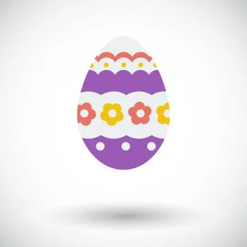 Easter Egg single icon Stock Illustration