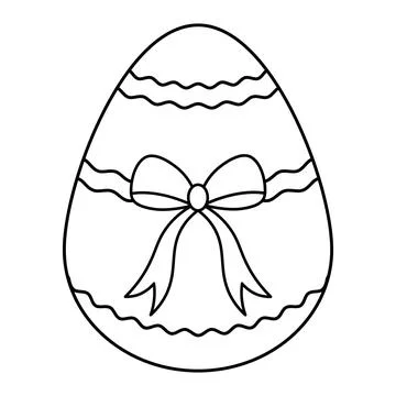 Easter Egg. Sketch. Vector illustration. Stock Illustration