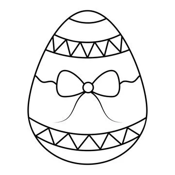 Easter Egg. Sketch. Vector illustration. Illustrazione stock