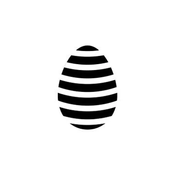 Easter egg solid icon, religion holiday elements, Stockillustratie