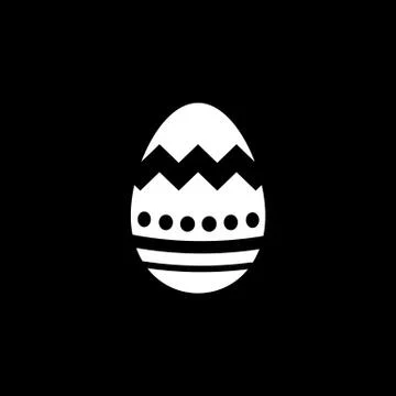 Easter egg solid icon, religion holiday elements Illustrazione stock