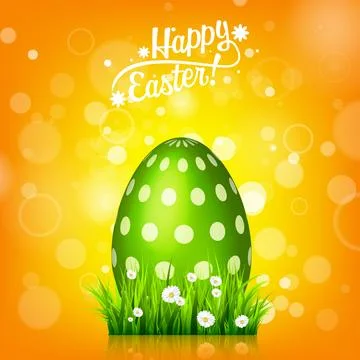 Easter egg. Spring holidays in April. Gift. Seasonal celebration. Stock Illustration