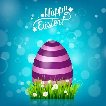 Easter egg. Spring holidays in April. Gift. Seasonal celebration. 스톡 일러스트