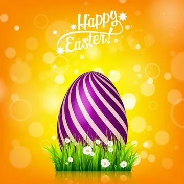 Easter egg. Spring holidays in April. Gift. Seasonal celebration. 스톡 일러스트