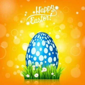 Easter egg. Spring holidays in April. Gift. Seasonal celebration. 库存插图