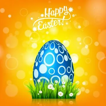 Easter egg. Spring holidays in April. Gift. Seasonal celebration. Stock Illustration