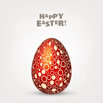 Easter egg. Spring holidays in April. Gift. Seasonal celebration. 库存插图