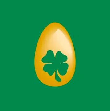 Easter egg with symbol irish Иллюстрация
