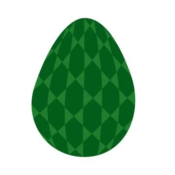 Easter egg in a tartan pattern. Scottish pattern in a colorful check. Traditi Stock Illustration
