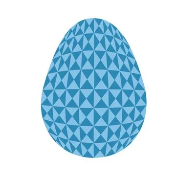 Easter egg in a tartan pattern. Scottish pattern in a colorful check. Tradi.. 库存插图