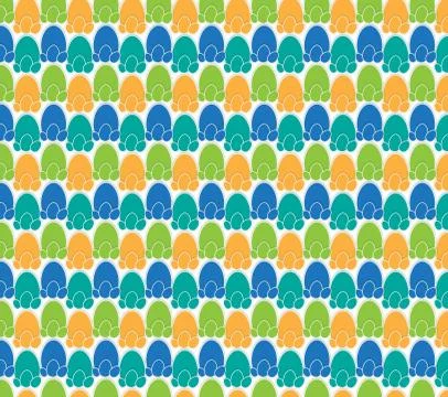Easter egg theme pattern 库存插图
