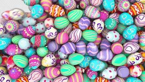 Easter Egg Transition Stock Footage 170280194