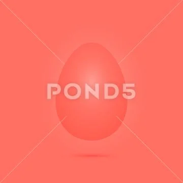Easter egg in trendy shades. Stock Illustration