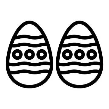 Easter egg Vector Icon Design Illustration Stock Illustration