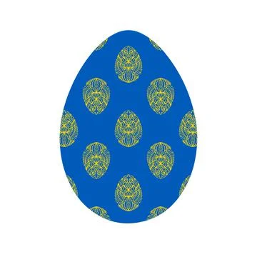 The Easter egg. Vector illustration. Illustrazione stock