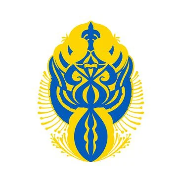 The Easter egg. Vector illustration. Stockillustratie