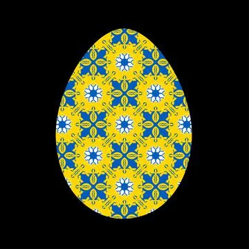 The Easter egg. Vector illustration. Stock Illustration