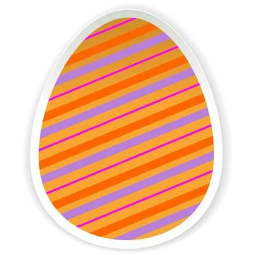 Easter egg vector illustration spring pattern icon 库存插图
