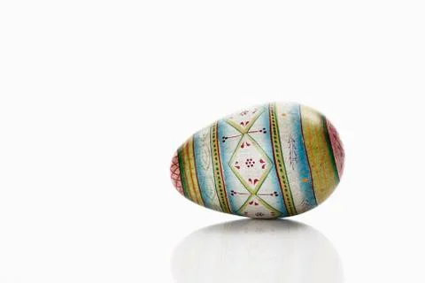 Easter egg on white background Stock Photos