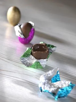 Easter egg on a white background Stock Photos
