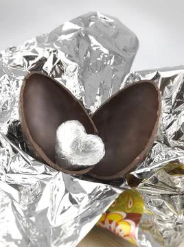 Easter egg on a white background Stock Photos