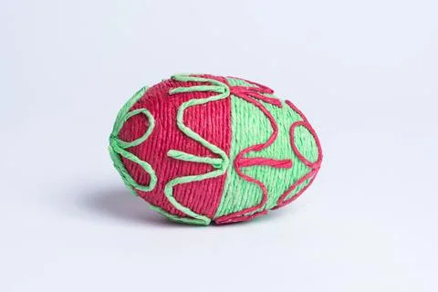 Easter egg on the white background Foto stock